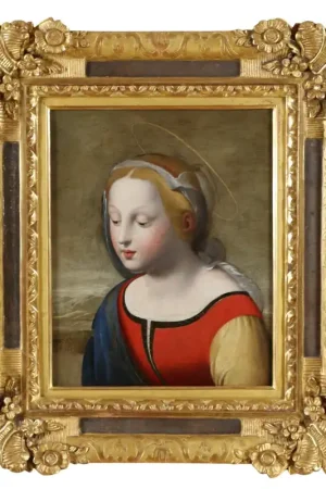 Italie centrale (Rome ou Bologne) vers1620/1640, la belle jardinière d’après Raphael Commander Vite