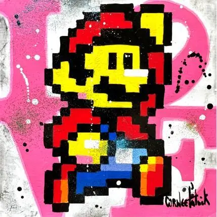 Mario pixel, pink love Satisfait Ou Remboursé