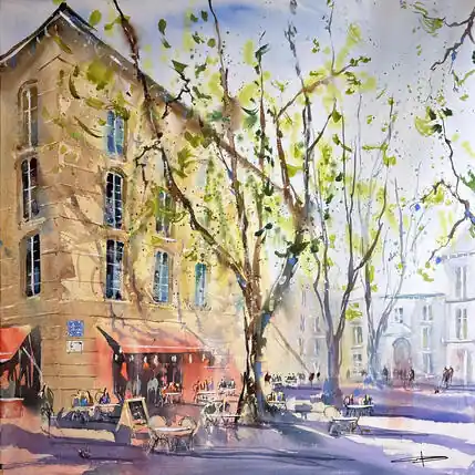 Terrasse sur la place de l’Archeveche Offre Spéciale