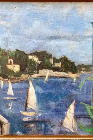 Régate Dans Le Midi Par Raoul Du Gardier (1872 -1962 Marque